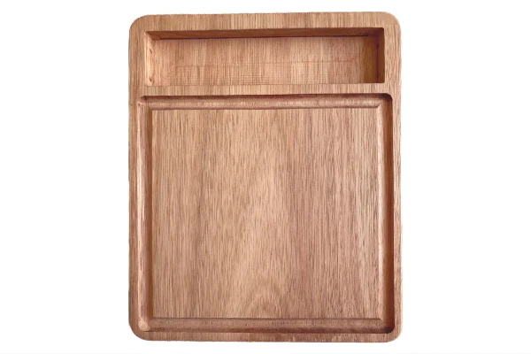 Delicia Quesera Madera de Grandis + Cubiertos